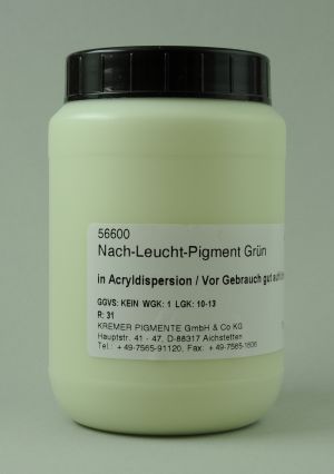Couleur phosphorescente vert